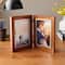 Expressions™ 2 Opening 5" x 7" Walnut & Silver Hinged Collage Frame by Studio Décor®